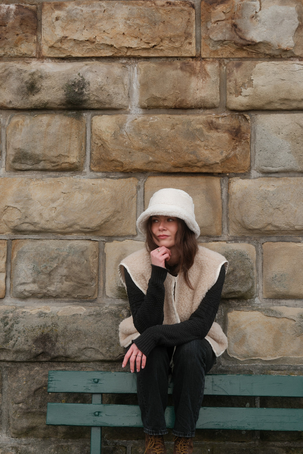 szara kamizelka baranek 100% wełna merino