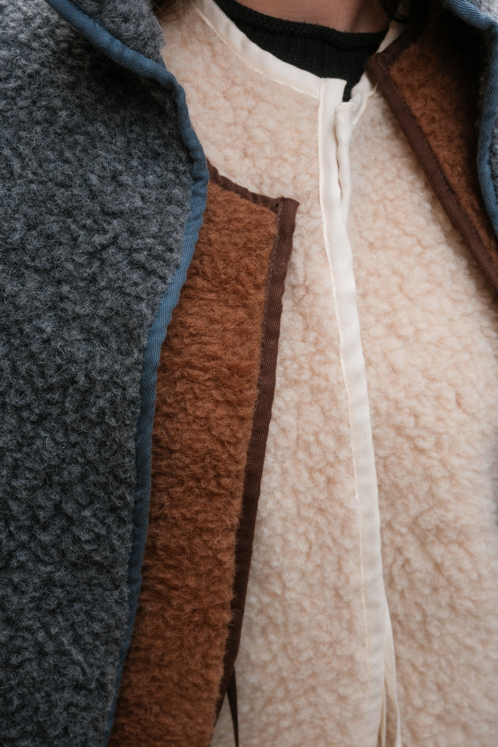 szara kamizelka baranek 100% wełna merino