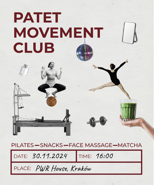 patet movement club pilates na reformerach warsztaty masaż twarzy