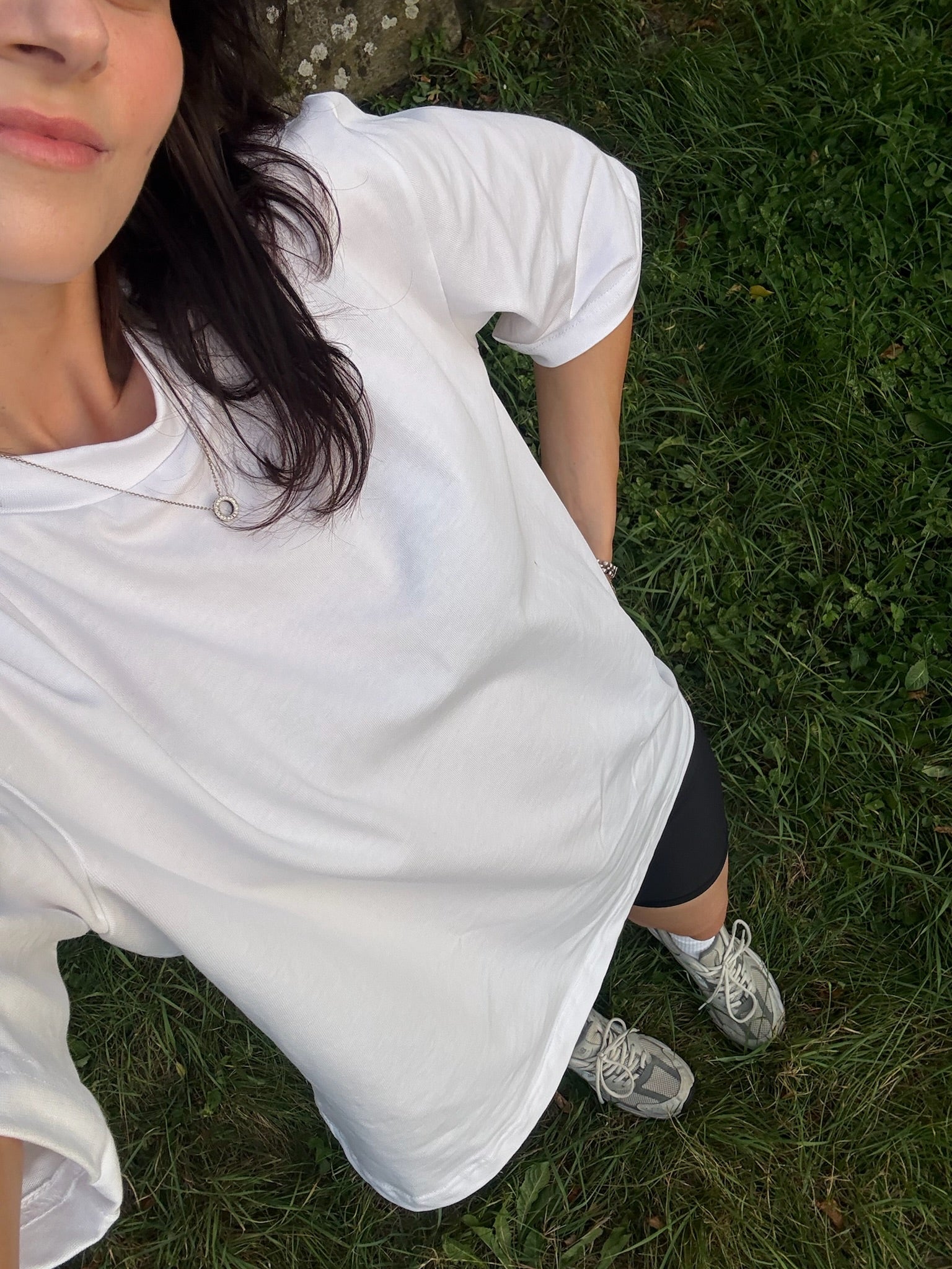 T-shirt unisex oversize biały