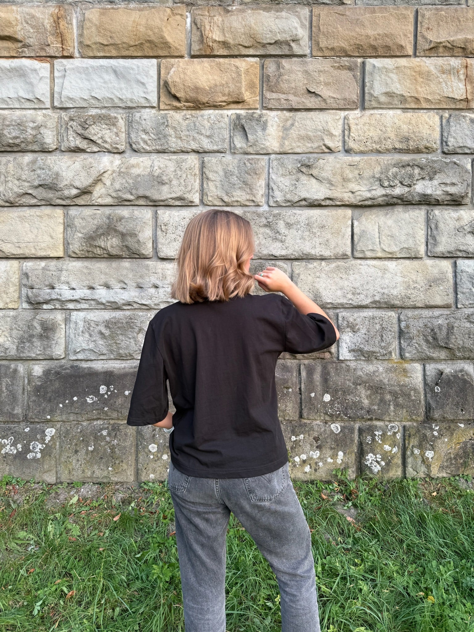 T-shirt unisex oversize czarny